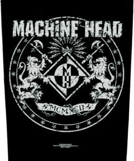 MACHINE HEAD   Crest and Logo   Giant Back Patch (BP107).  