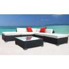 Aosom Outdoor Patio PE Rattan Wicker 6 pc Sofa Sectional Furniture Set
