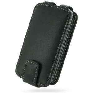   Black Leather Flip Style Case for HTC Touch Pro CDMA Electronics