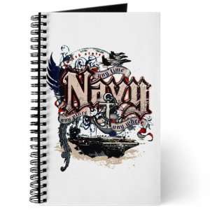  Journal (Diary) with Navy US Grunge Any Time Any Place Any 