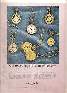Watch Advertisement*Sheffield Antique Pendant Collection 1965  