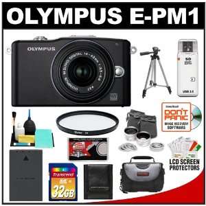 Olympus PEN Mini E PM1 Micro 4/3 12.3 MP Digital Camera & 14 42mm MSC 