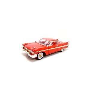  1958 PLYMOUTH FURY RED 118 DIECAST MODEL Toys & Games
