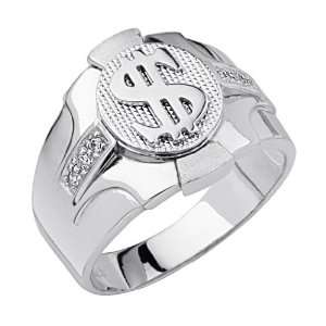   Dollar Sign Mens Ring   Size 10 The World Jewelry Center Jewelry