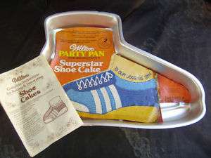 Wilton shoe cake pan 1979 sneaker runner insert booklet  