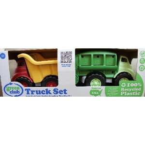  Green Club Truck Set 100% Recycled Plastic Made in USA 