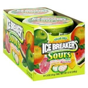 Ice Breakers Sours, 1.5 Ounce Tins (Pack of 16)  Grocery 