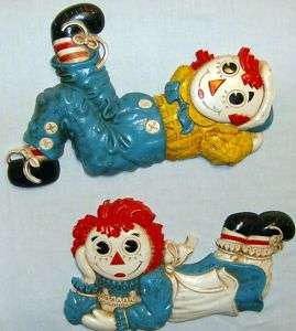 Homco Home Interiors Vintage Raggedy Ann & Andy  
