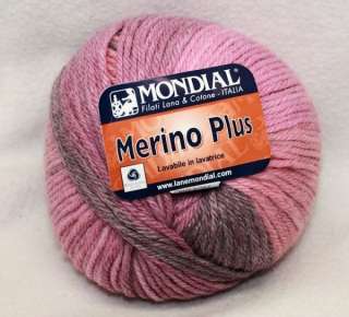 Super Soft Mondial MERINO PLUS Multi Worsted Wool Yarn ~ 585  
