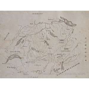  Drury Map of Switzerland (1822)