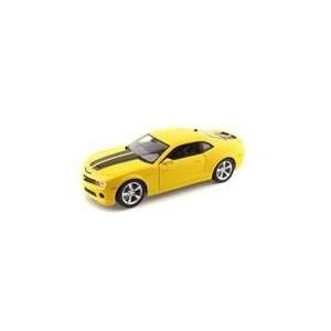  2010 Chevy Camaro RS SS 1/18 Yellow w/ Black Stripes Toys 