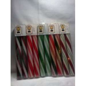  CANDY CANE CANDLES 8 (2 PACK)