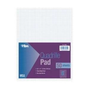  Tops White Quadrille Pad   White   TOP33061 Office 
