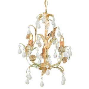   Chandelier Adorned with Italian Crystal 3 Lights   Champagne   4903 CM
