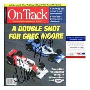  Paul Tracy & Greg Moore Autographed On Track Magazine 