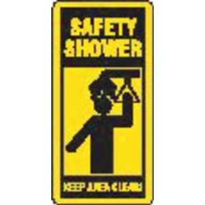 BRADY 20393LS Sign,Plastic,Safety Shower,18x8In  