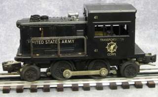   War Lionel US ARMY TRANSPORTATION CORPS 0 Scale Diesel Switcher #41