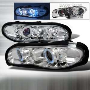   02 Chevy Camaro Halo Projector Headlights   Chrome (pair) Automotive