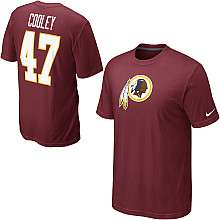 Nike Washington Redskins Chris Cooley Name & Number T Shirt    