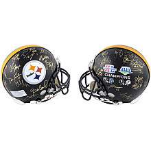 Mounted Memories Pittsburgh Steelers Super Bowl XL and XLIII Signed 