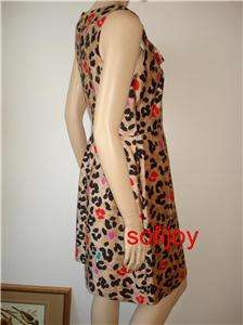 NWT $425 Kate Spade Bette dress Mercury Popleopard sz 6  