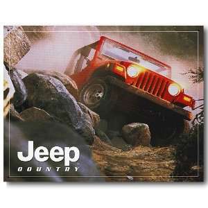  Jeep Tin Metal Sign  Jeep Country