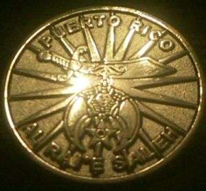 Puerto Rico Shriners AL Raie Saleh 4 Deluxe Lapel Pin  