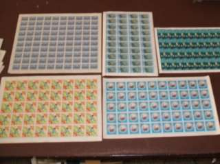 50 Different Complete Full Sheets Of Stamps  