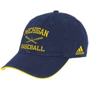  adidas Michigan Wolverines Navy Blue Collegiate Baseball 