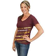 NFL Washington Redskins Womens Bling Diva Short Sleeve T Shirt 