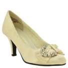 Womens Annie Bardo Silver Satin Shoes 