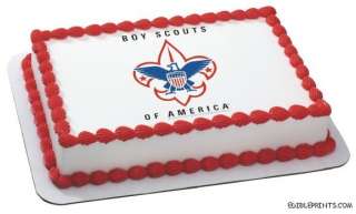 Boy Scouts Emblem Edible Image Icing Cake Topper  
