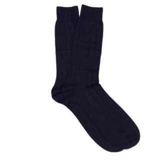  Accessories  Socks  Formal socks  Ribbed Cotton 