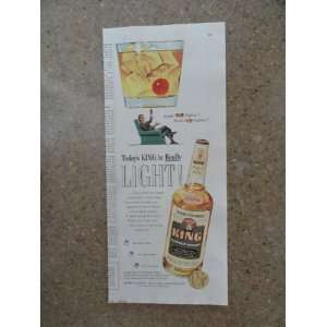  Brown Formans King whiskey, Vintage 50s print ad. (man 