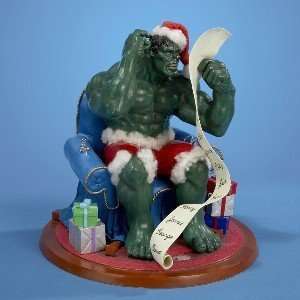 HULK Christmas Marvel Hand Crafted Figurine stands 6 