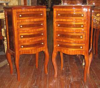 PAIR OF BOMBAY NIGHTSTANDS  