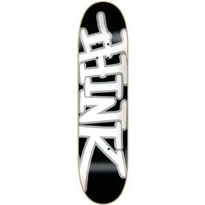 Think Tag Black White Deck 7.62 Skateboard Decks  Sports 