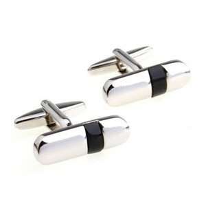 Sterling Silver Tube Cuff links Gift Boxed(wedding cufflinks,jewelry 