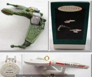 1995 The Ships of Star Trek   Miniature Hallmark Ornaments  