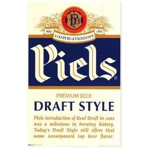 Piels Beer   College Poster   22 x 34 