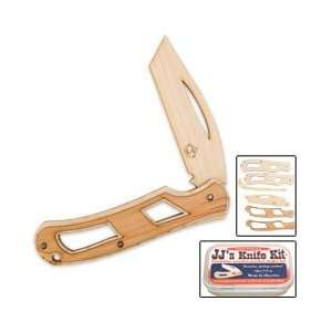  JJs Tactical Wooden Pocket Knife Kit