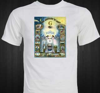   Masonic 1908 From Darkness to Light NWO conspiracy T shirt  