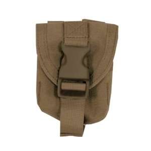   STRIKE Molle Frag Sngl Grenade Pouch Coyote Tan 