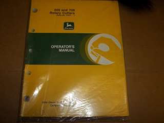 949] John Deere Operator Manual 609 & 709 Brush Hog  
