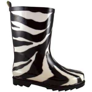  Childs Zebra Print Rubber Boot