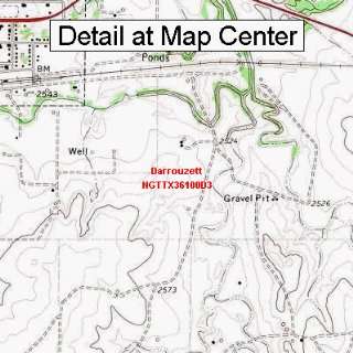 USGS Topographic Quadrangle Map   Darrouzett, Texas (Folded/Waterproof 