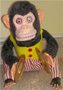   Jolly Clapping Monkey Battery Operated Toy Musical Cymbals Chimp Japan