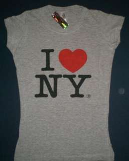 LOVE NY Grau Girls T Shirt NEW YORK NYC   S M L XL  