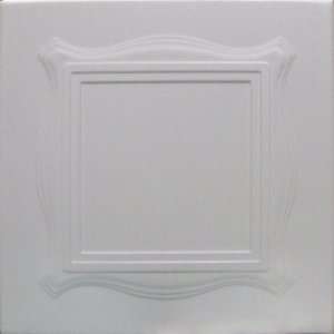 Faux Ceiling Tile   20x20 Roma White Foam