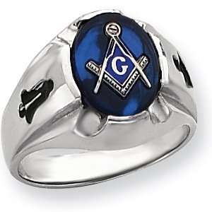  Oval Blue Lodge Ring   14k Gold/14kt white gold Jewelry